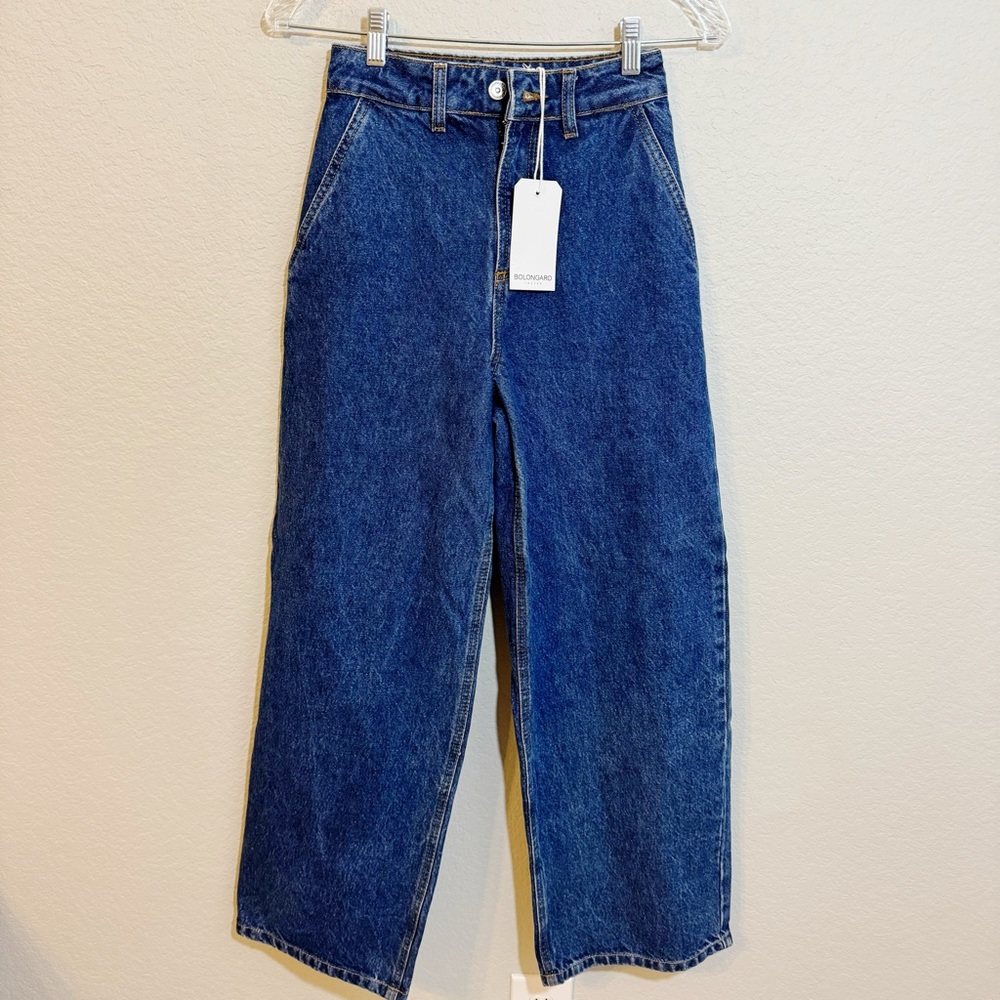 Bolongaro Trevor Wide Leg 100% Cotton‎ Jeans NEW 24